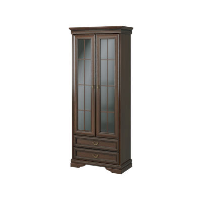 Шкаф витрина 2 двери+2 ящика №334 МК 60 (Корвет)